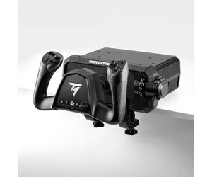 Thrustmaster TCA Sky Yoke - Palanca de vuelo y acelerador para PC | Controlador simulación de vuelo: palanca Push-Pull, rueda de compensación y timón para principiantes