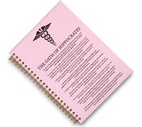 THRXOBN Cuaderno de juramento hipocrático, diario de compromiso médico profesional, diario de ética del médico, regalo de graduación sanitaria, WUW29