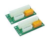 Thsion Conector dual de fuente de alimentación múltiple adaptador de fuente de alimentación de arranque de sincronización Conector de fuente de alimentación dual Molex de 4 pines, paquete de 2