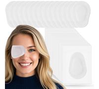 THSIREE 45 parches adhesivos para niños, parche médico desechable transpirable para ambliopía, ojo perezoso, vendas adhesivas sin látex para niños, 7.5 x 5.0 cm, color blanco