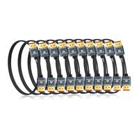 Thsucords 8K 4K Cable HDMI Ultra Delgado 0,5M 10 Unidades, Fino Flexible HDMI 2.1 Alta Velocidad 4K@120Hz 8K@60Hz 48gbps compatible con Roku TV/HDTV/PS5/Blu-Ray