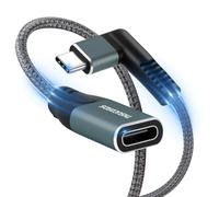 Thsucords Cable de extensión USB C de 3M, tipo C Cable extensor, USB 3.2 (20 Gbps) macho a hembra para MacBook Pro, iPad Pro, Dell XPS, Nintendo Switch, laptop