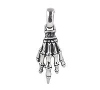 THTHT Colgante de plata de ley 925 para mujer, diseño de manos de esqueleto, garras de hueso, creativo, vintage, suéter, Plata de ley