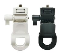 ThtRht Paquete de 2 abrazaderas para monitor de cámara, clip para pantalla LCD, luz de llenado superior, soporte de flash para cámara web, soporte para cámara web con conector universal de tornillo de