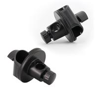 ThtRht Paquete de 2 adaptadores de montaje de clip de brazo horizontal para trípode OD de 15 mm, soporte de poste de 3/5 pulgadas, base de junta giratoria para cámara, micrófono, teléfono, micrófono