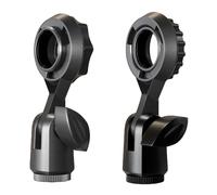 ThtRht Paquete de 2 clips de micrófono de condensador con soporte de micrófono de condensador de rosca de 22 mm, adaptador de brazo para micrófonos de diafragma cardioide, grabación de estudio