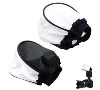 ThtRht Paquete de 2 difusores de flash universales de tela suave con tapa de luz para flashes, cabeza de unidad, todas las marcas de cámaras réflex digitales, flashgun de velocidad, caja de luz de