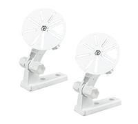 ThtRht Paquete de 2 soportes de pared tipo L para cámara de techo, soporte de techo para CCTV, monitor de bebé, cámara web IP de seguridad, para interiores y exteriores (montaje + tornillos adhesivos