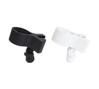 ThtRht Paquete de 2 soportes para micrófono con adaptador de enchufe de montaje de rosca de 3/8 para transmisores de mano, micrófonos inalámbricos con cable OD de 32 mm a 60 mm, soporte de brazo de