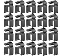 ThtRht Paquete de 20 clips de cable de brazo de brazo, soporte de micrófono, organizador de cables de plástico, soporte de alambre de brazo de micrófono, gestión de abrazaderas para micrófonos