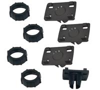 ThtRht Paquete de 4 Conectores de rótula de 17 mm a Adaptador de Bloqueo de 4 Botones, Soporte de Soporte para Pantalla Carplay, cámara de Respaldo, Monitor de Coche, GPS, Bicicleta, Manillar, Bolsa