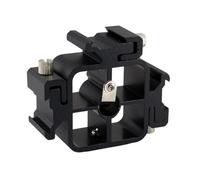 ThtRht Soporte de extensión de zapata para cámara, triple ranura ajustable, extensor adaptador de montaje con enchufe de tornillo de 1/4 para luz de flash, videocámara LED, videocámara DSLR, micrófono