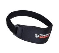 THUASNE Banda rotuliana con inserto de silicona, negro, talla única | Tendinopatía e inestabilidad rotuliana, amortigua vibraciones, reduce el dolor, micromasaje localizado, marcado CE