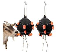 THUCHENYUC Divertido Alimentador De Zanahorias for Caballos, Bola De Golosina Interactiva for Caballos, Juguetes De Bola De Alimentación for Caballos, Ganado, Ovejas, Cabras(2pcs)