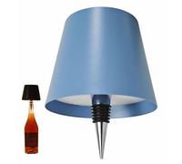 THUCHENYUC Lámpara De Botella Inalámbrica, 3 Colores Regulación Continua Luces Recargables Botella De Vino Inalámbrica Recargable Táctil LED Lámpara De Botella para Bares Restaurantes(Blue)