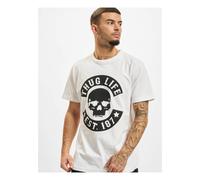 Thug Life B. Skull Camiseta de Hombre Top Calavera Algodón Cuello Redondo