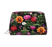 Thug Life - Bolsa organizadora de artículos de tocador de piel, bolsa de maquillaje para mujer, Gold, Talla única, Neceser