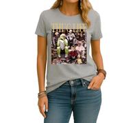 Thug Life Grinch Griswold Elf Kevin | Christmas Christmas Christmas Damen T-Shirt, gris, S