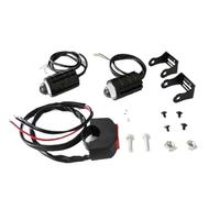 THUJMGH faro de motocicleta 2 faros LED universales para motocicleta, proyector de doble color para ATV, luz antiniebla, foco auxiliar(2pcs yellow white)