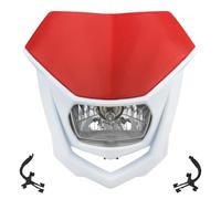 THUJMGH faro de motocicleta Faro delantero de motocicleta compatible con Honda CRF, compatible Suzuki, compatible Kawasaki KLX150, compatible Yamaha WR450, accesorios(Beige)