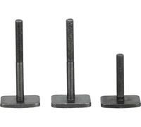Thule 889101 Adaptador para riel en T, 30 x 24 mm, plateado