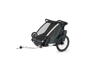 Thule - Carritos deportivos - Chariot Cross 2 Double Dark Slate - Gris Gris one size