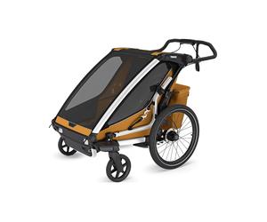 Thule - Carritos deportivos - Chariot Sport 2 Double Natural Gold - Amarillo Amarillo one size