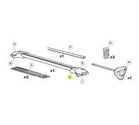 THULE Edge Foot Railing LH 958