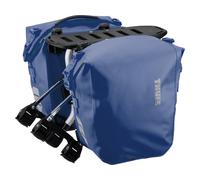 Thule Portaequipajes Tour Rack + bolsas de bicicleta Shield Pannier S azul 26 litros