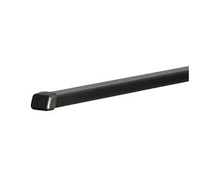 Thule SquareBar 200, Barras de sección cuadrada tradicionales fabricadas en acero con revestimiento en plástico negro. Reforzadas (3 mm), Référencia 766