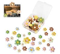 Thumb Tacks | Decorative Colorful Office Supplies - 30-Piece Push Pins For Bulletin Board | Creative Decorative Solution For Home Classroom Office Kitchen Map Note Schedule Poster Cubicle