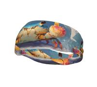 Thumbs Up - Diadema deportiva con diseño de cangrejo transpirable, ligera, agradable al tacto para correr y hacer ejercicio al aire libre