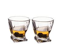 Thumbs Up Juego de 2 vasos de whisky (2 unidades), incluye 2 rocas de hielo (piedras frías)