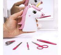 Thumbs Up Unicorn-Toalla de tocador, Blanco y Rosa, 11 x 12 x 3,5 cm, 11 X 12 X 3.5 Cm
