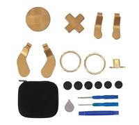 Thumbsticks de Metal para One Controller Series 2 Kit de Repuesto de Accesorios de Juego Premium con empuñaduras texturizadas Herramientas Ajustables para Series 2 Core (Oro)