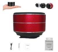 Thumpy Speaker, 2025 New Thumpy Mini Bone Conduction Bluetooth Speaker with Suction Cup, Portable Wireless Stereo Sound, Waterproof Compact Speakers, for Shower, Kitchen, Travel, and Outdoor (Red)