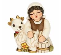 THUN Belén KK Mujer con Cabra - Artesanía de Cabra 2021-6 x 5 x 6,8 cm