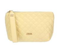 THUN Bolso Acolchado Amarillo, Piel sintética, colección Sempre con Me, 17 x 8 x 13 cm