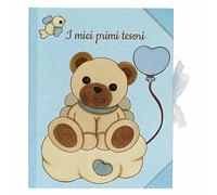 THUN - Caja de recuerdos azul con Teddy - Niños, álbumes y recuerdos - Papel - 24 x 30 x 10 cm