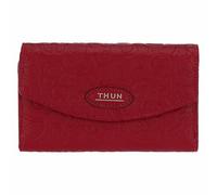 THUN - Cartera con Cierre de botón de ecopiel Burdeos, 16 x 10,5 cm, colección Sempre Conmigo