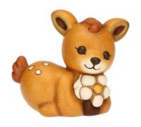 THUN Cervatillo Amy con Flor de cerámica, tamaño pequeño