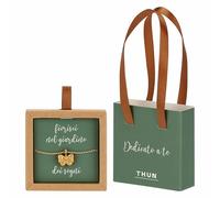 THUN - Collar con lazo, latón y cerámica, 45 cm, colección Dedicato a Ti