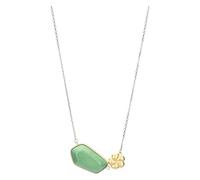 THUN - Collar con piedra y flor - cerámica, metal - Colección Dedicado a ti - 40 + 5 cm