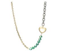 THUN - Collar corazón y cuentas - metal, vidrio, resina - Colección Dedicado a ti - 40 + 5 cm