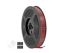 THUN-CT 0,82mm² 18AWG Cable de silicona rojo y negro emparejado,5m,flexible y resistente al calor,conductor de cobre estañado,para tiras LED,aplicaciones 12V/24V DC,proyectos eléctricos y DIY