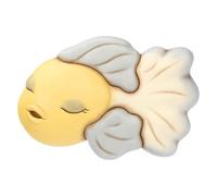 THUN Formella 3D Pez Amarillo y Azul Grande, cerámica, colección Mare da Amare, 24,7 x 16,9 x 4,5 cm