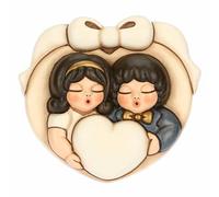 THUN Formella Pareja de Novios con corazón de cerámica