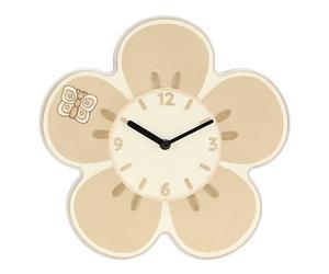 THUN, Iconic Elegance - Reloj Colgante con Flor de cerámica Decorada a Mano, 26 cm de diámetro
