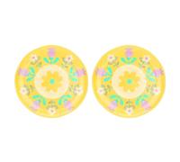 THUN Juego de 2 platos llanos de melamina Florianne Primavera