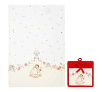 THUN - Juego de manopla y paño de Cocina, 40 x 60 cm, colección Sorprese di Natale